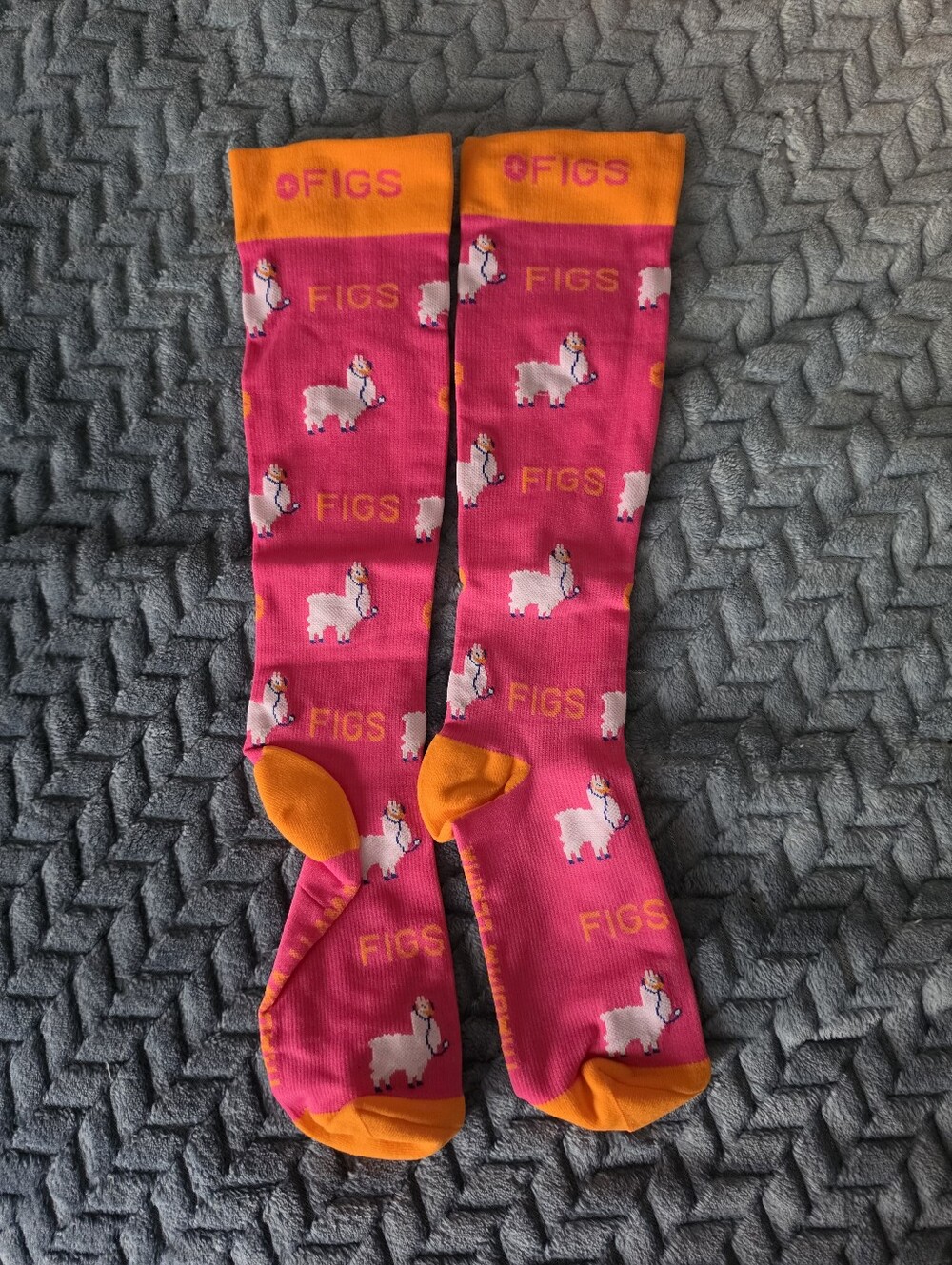 New Figs Compression Socks Llama S/M